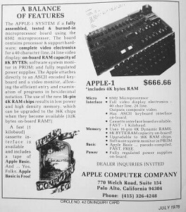 Apple-1 ad